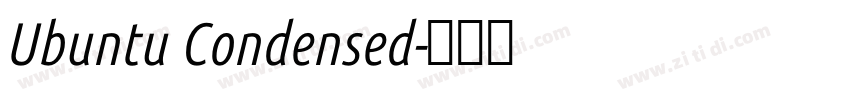 Ubuntu Condensed字体转换